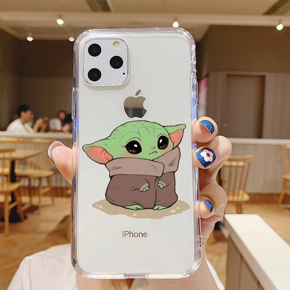 

Stitch Cartoon Cute Baby Yoda Meme for iPhone 5 5S SE 6 6S 7 8 X XS Max XR 11 Pro Max Plus phone case cover funda silicone Coque