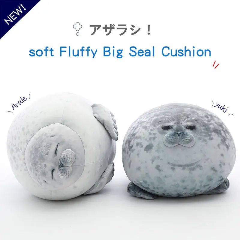 

High quality soft 30-60cm sea lion plush toys sea animal world seal stuffed animal doll baby sleeping pillow gifts for girls