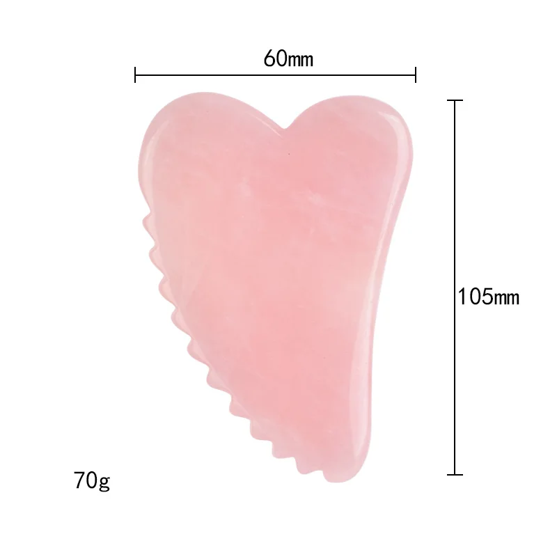 1 шт Большие Размеры Натурального Розового Кварца гуаша Массажная подушка для лечения иглоукалыванием камень лицо спины ног гуа-Ша массаж инструмент здоровье и Красота массаж