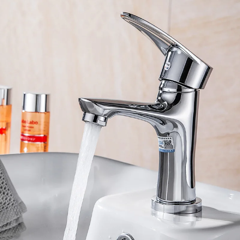 

Yi Jie Sanitary Ware Manufacturers Direct Selling Bathroom Table Basin Copper Hot And Cold Basin Faucet Toilet Lavatory Faucet