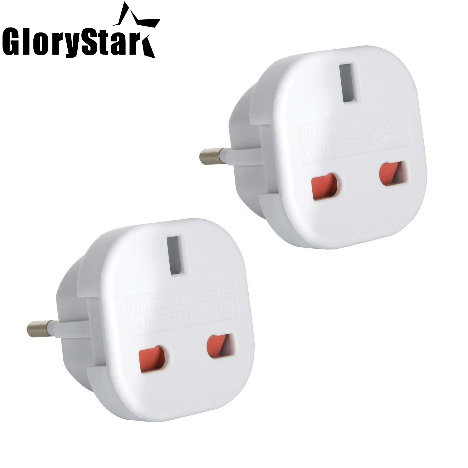 2 x UK to EU Europe European Travel Adapter suitable for France Germany Spain Refer Product description Country list | Электроника