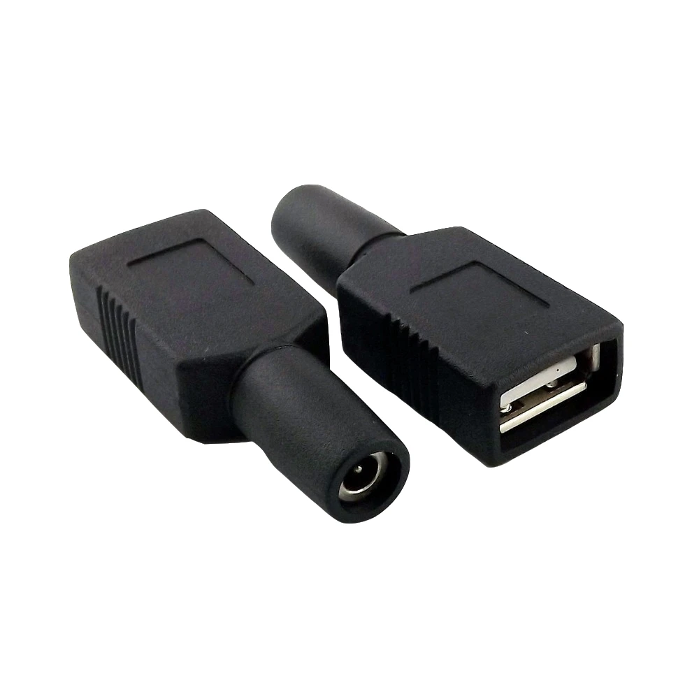 10x CCTV DC мощность USB Женский 3,5x1,35 мм Контактное переходное устройство разъем прямой черный