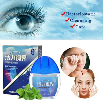 

Cool Eye Drops Cleanning Eyes Relieves Discomfort Removal Fatigue Relax Massage Eye Care 15ml