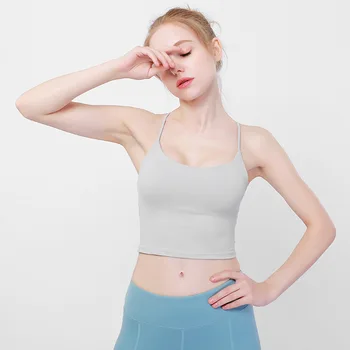 

fitness breathable lady vest fine shoulder beautiful back chest quick dry underwea Gym Shirt Vest