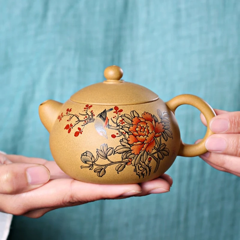 Zisha Xishi Yixing Teapot Raw Ore Color Handpainting Authentic Kettle Teaware | Дом и сад