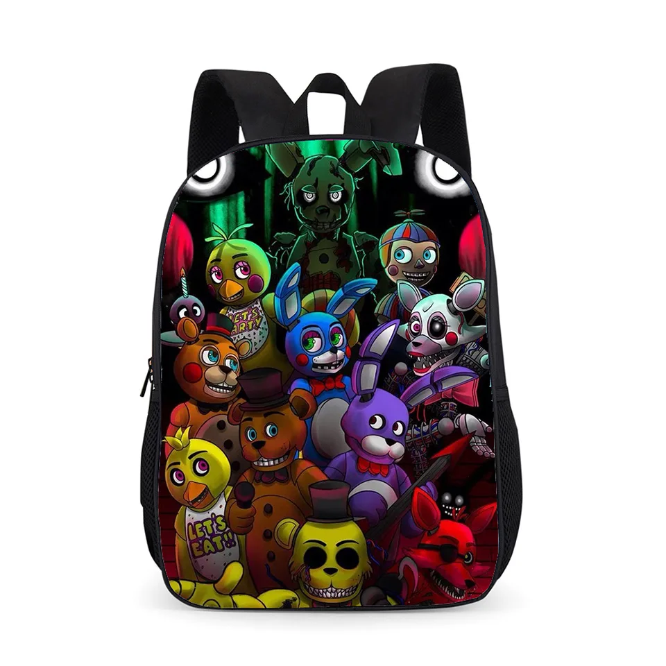 LUOBIWANG Five Nights At Freddy's детский школьный рюкзак для мальчиков и девочек, Водонепроницаемый Школьный рюкзак, сумка для книг