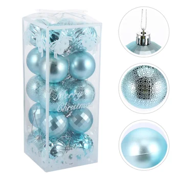

20Pcs Christmas Tree Hanging Balls Shatterproof Lovely Creative Decor Ball Plastic Ball Xmas Ball for Decor Party