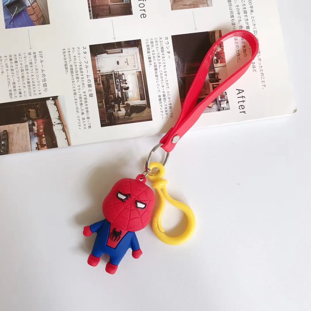Marvel Avengers Keychain Toys For Airpods Backpack Pendant Superman Spiderman Batman Captain America Doll Model Case Earphone Accessories Aliexpress