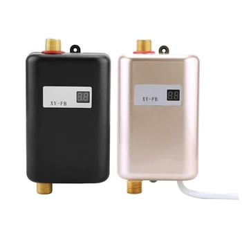 

3800W Mini Electric Water Heater Instant Electric Water Heater Instant Electric Water Heating Shower 3 Seconds Hot EU Plug