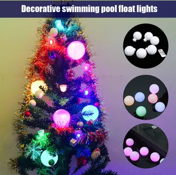 

Floating Pool Lights Waterproof Replaceable Cell Bath Toys With Hanging Holes for Pool Decor Outdoor Indoor PAK55