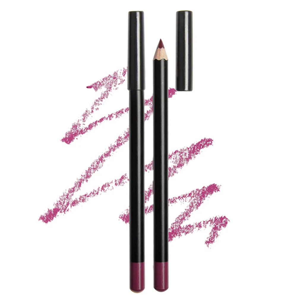 Private Label 12 Colors Matte brown Lip Liner Best Waterproof Lipstick Pen Pencil Wholesale Custom No Brand
