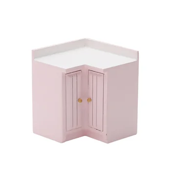 

1:12 Gift Decorative Accessories Kitchen Cabinet Model Dollhouse Furniture Set Reusable Toys Play House Wood Miniature Modern