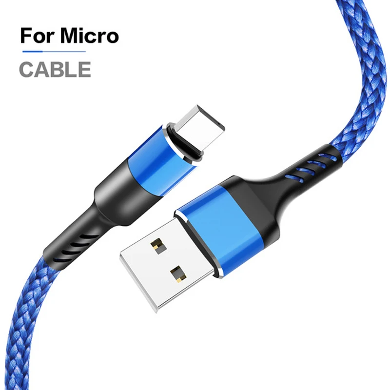 3A Micro usb type C супер быстрая зарядка USB C кабель для huawei P30 P20 Lite usb type C зарядный кабель шнур 1 м кабель для мобильного телефона - Цвет: Micro USB-blue