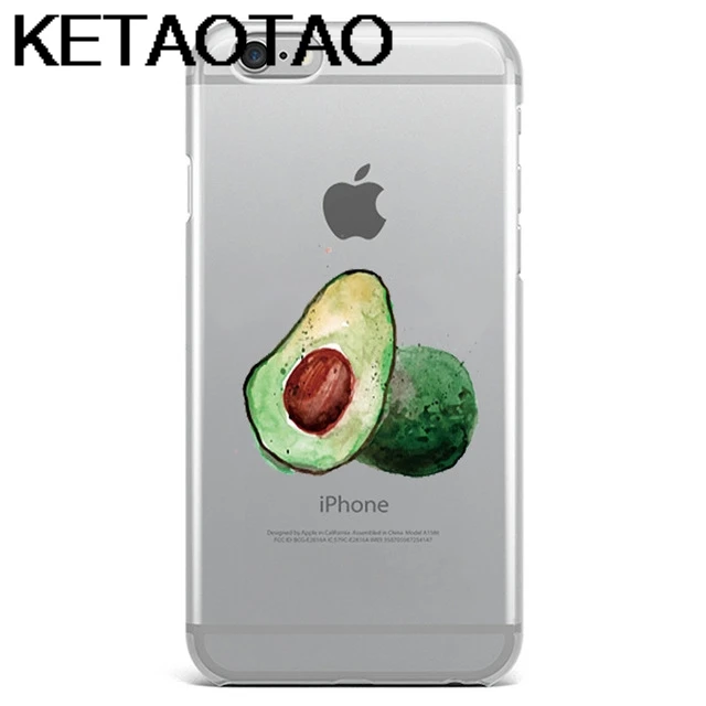 Чехол для телефона KETAOTAO avocado s для iPhone 4S 5C 5S 6S 7 8 SE Plus XR XS Max чехол кристально чистый мягкий TPU чехол s - Цвет: Белый