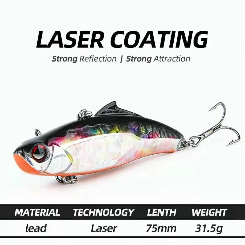 ARDEA VIB Fishing Lure 1Pcs Artificial Freshwater Bionic Hard Lures swivel jigging crankbait Bass ice Winter Tackle | Спорт и