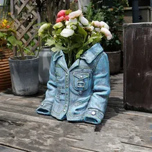 Большие зеленые джинсы, джинсы, горшок, американский кантри, для улицы, индивидуальность, Fleshy, креативное Ретро украшение сада, M2920