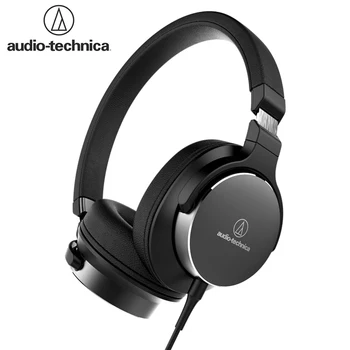 

Original Audio Technica SR5 Wired Headphone Foldable Portable Sports Game Headset HD Sound Earphone 1-button Remote with Mic