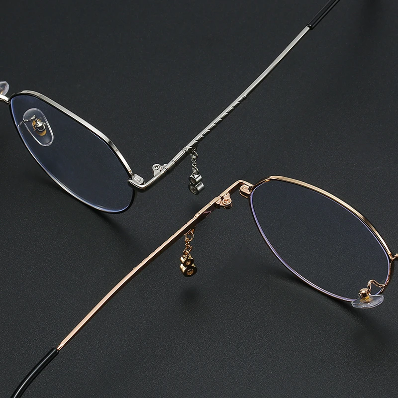 Модный металлический анти-синий светильник, очки, оправа для женщин, Ретро стиль, круглые прозрачные линзы, очки для девушек, оптические очки Oculos De Grau