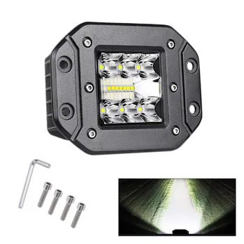 

ICESNAK 5" 39W Spot/flood White LED Fog Lights for 4X4 Waterproof Flush Mount LED Work Light Bar for Offroad SUV Trucks Jeep ATV