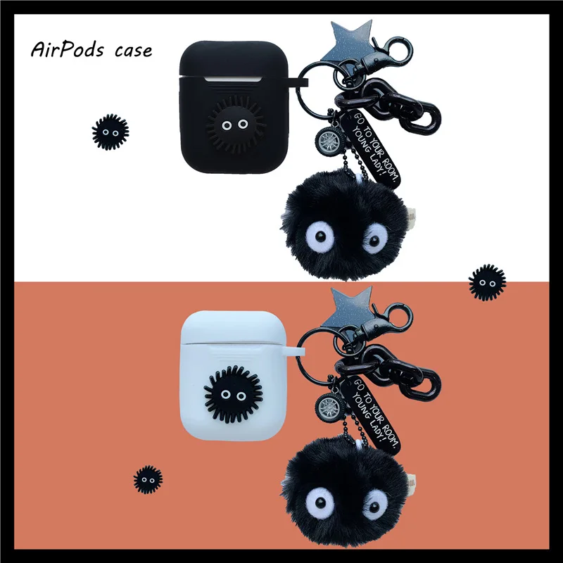 Bluetooth Wireless Earphone Case for AirPods for Air Pods Charging Box Keychain
