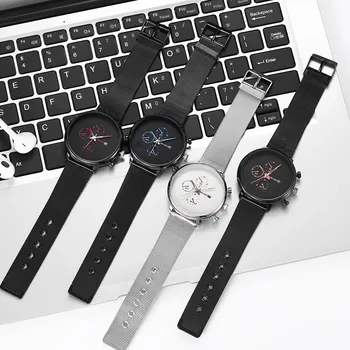 

2020 Male Watch Casual Quartz Stainless Steel Band Calendar Watch Man Analog Wrist Watch Business The Mens' Watches for