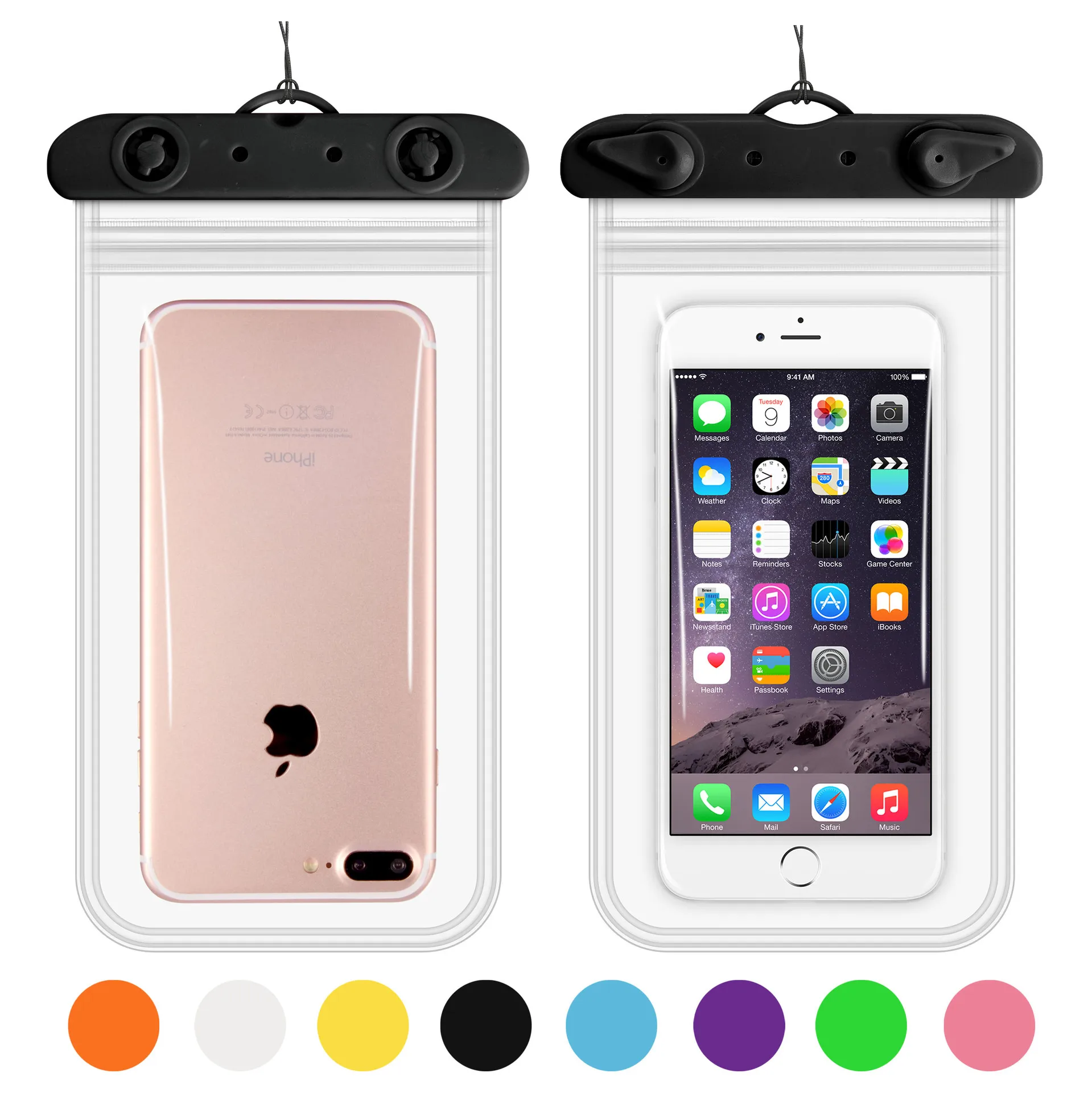 

Four Sides Double Layer Waterproof Cellphone Bag Waterproof Mobile Phone Bag Large Size Touch Screen Transparent Smart Swimming