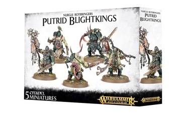 

Warhammer Putrid Blightkings Maggotkin Of Nurgle 5 Miniatures 83-28