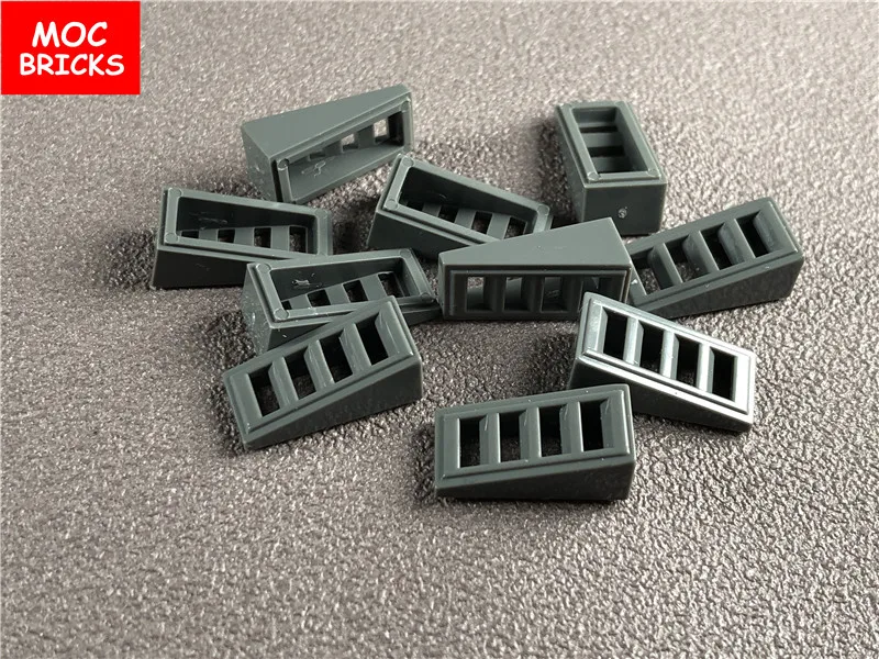10 шт./лот MOC склон 18 2x1x2/3 с 4 слотами подходит для 61409 DIY образовательные