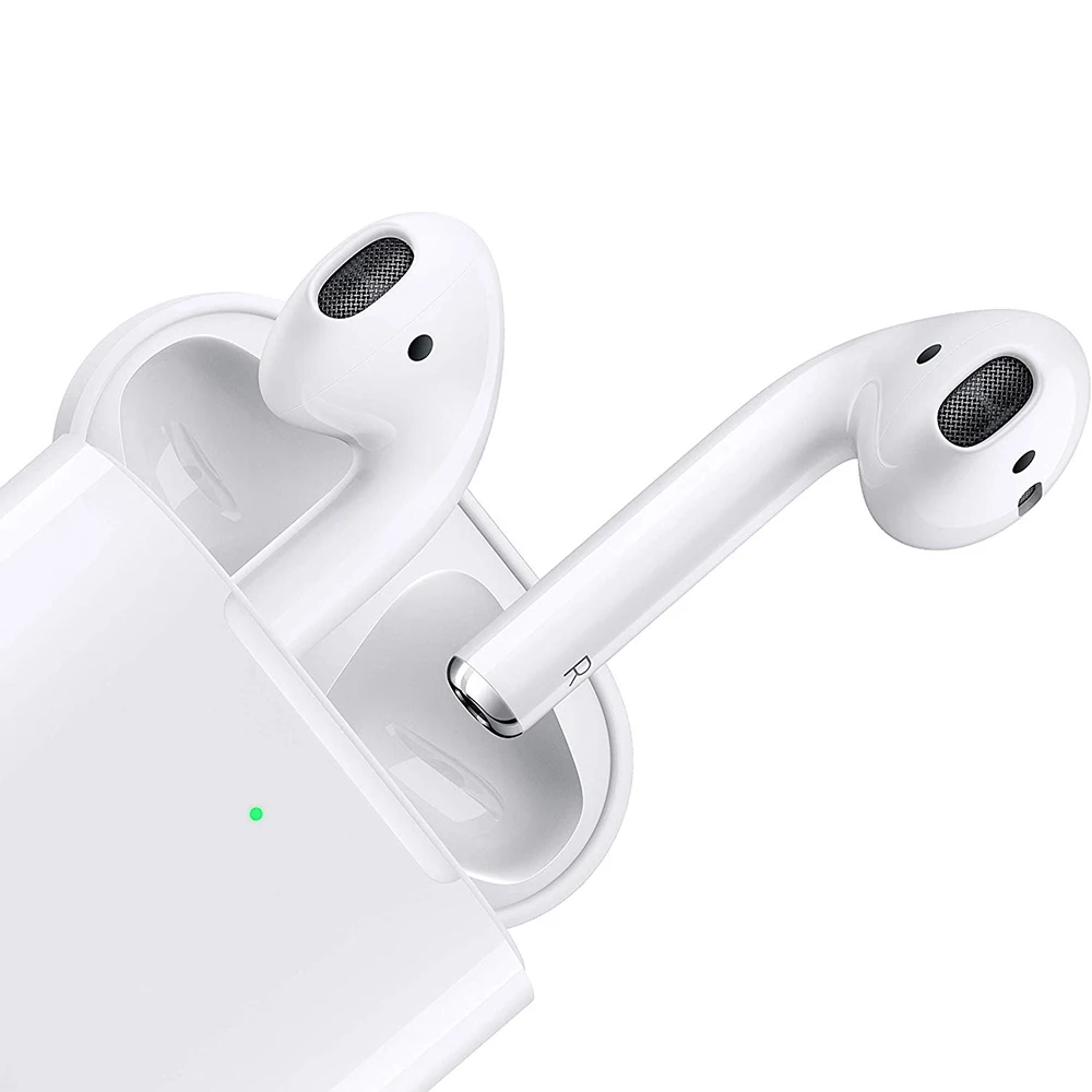 Оригинальные наушники Apple AirPods 2nd, беспроводной зарядный чехол, версия Bluetooth, наушники для iPhone, iPad, Mac, Apple Watch