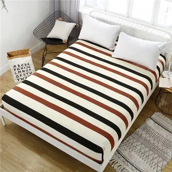

2019 Bed Sheet With Pillowcase Blue Flower Printed Bed Linen Queen Size Mattress Covers Fitted Sheet Sets With Elastic Sheet