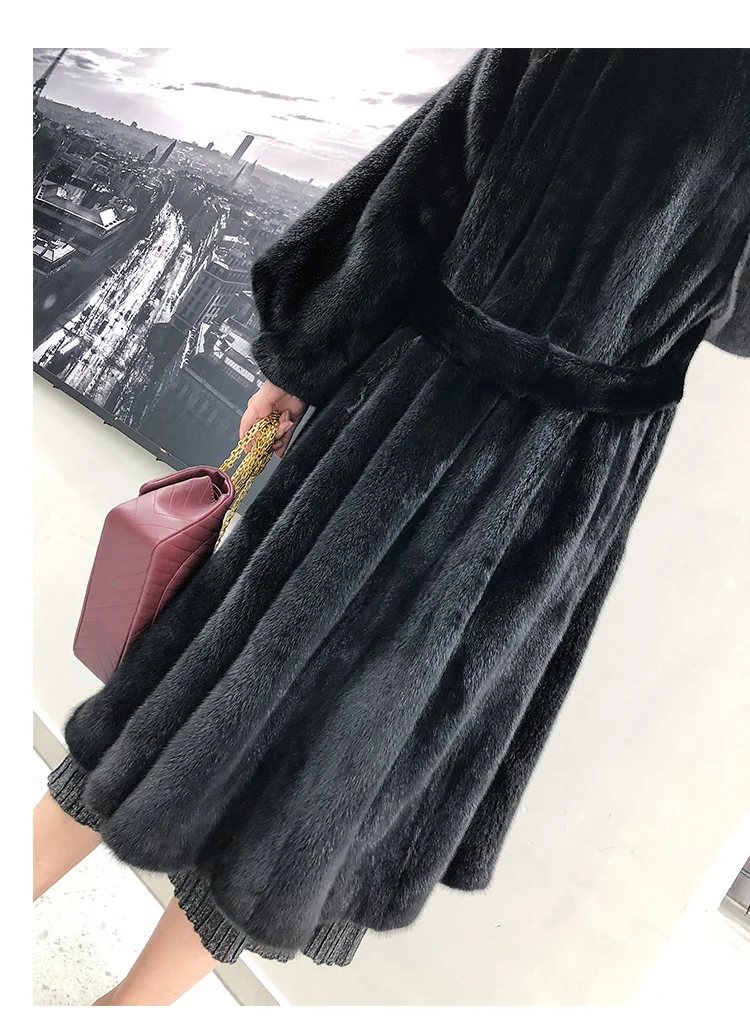 mink coat real natural fur coat long coat women coat winter coat real mink fur coat