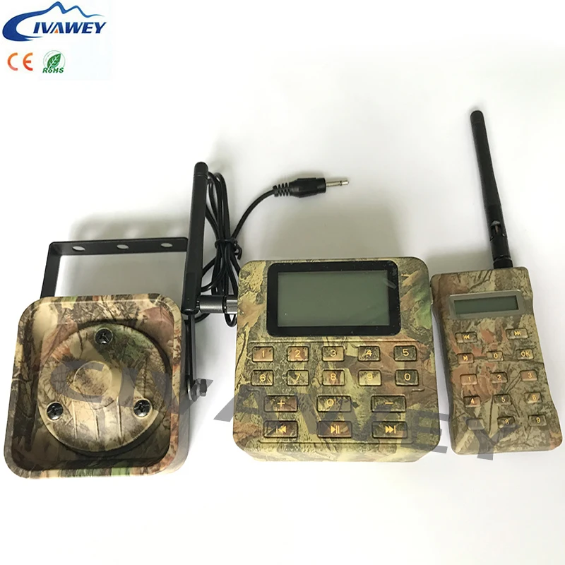

2PCS 100W hunting sound voice amplifier 500M remote controller hunting bird sound voice caller duck goose geese decoy with timer