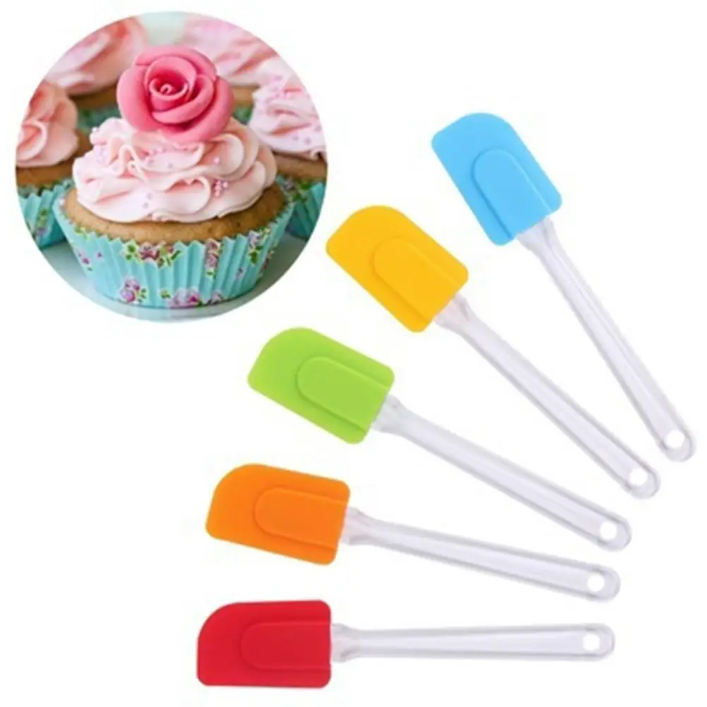  Heat Resistant Silicone Cake Baking Butter Spatula Mixing Scraper Kitchen Tool