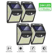 

244 222 Solar Lamp Outdoor 4 Mode Solar LED Light Outdoor Solar Light with Motion Sensor Light Sunlight for Garden Decoration