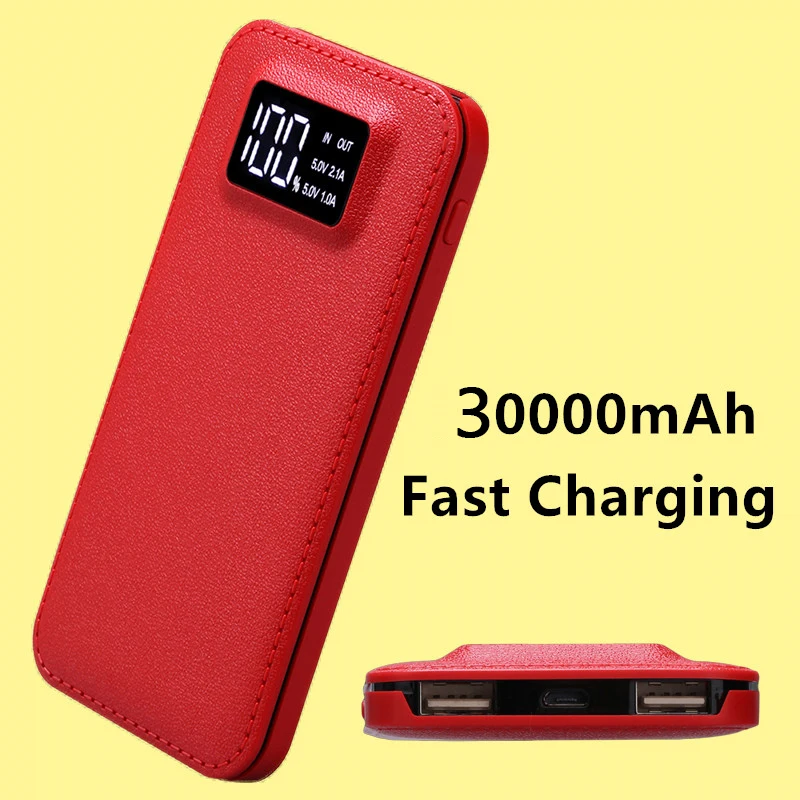 SOODOO для Xiaomi Mi Iphone XS Max 7 8 10000 мАч Внешний повербанк 2 USB lcd банк питания портативное зарядное устройство для мобильного телефона