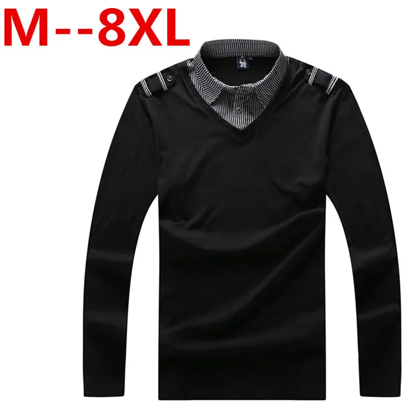 10XL 9XL 6XL 5XL 4XL 7XL мужская Британская мода Мужская Повседневная тонкая рубашка поло с