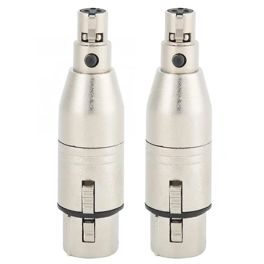 Адаптер «Мама-мама» 2 шт. Mini XLR 3pin Mini XLR 3pin Female to XLR 3pin Female Аудио адаптер Разъем для наушников