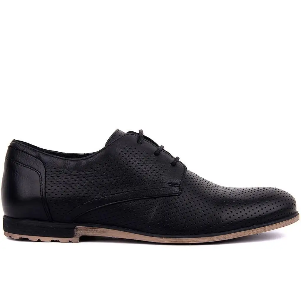 

Sail-Lakers Black Leather Men 'S Shoes