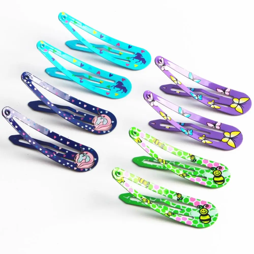 20/40 Pcs/Lot Hair Clips Candy Color Dripping Hair Clip Princess Barrette Korean Hairclip Cartoon Headdress Hairpins for Girls