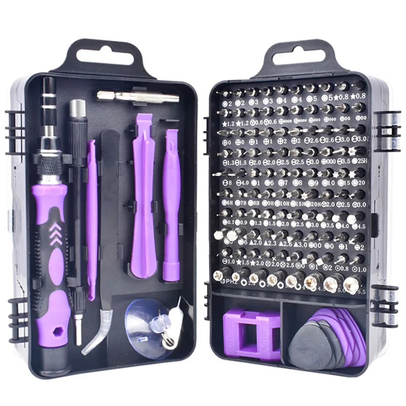 

Phone Camera Repair Tools Kit Screwdriver Set Precision 115 In 1 Magnetic Torx Hex Bit Screw Driver Bits Insulated Multitools