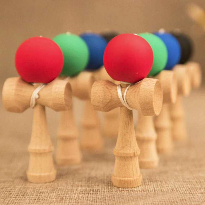 Mini 9*3*3.8cm Pu Kendama Wooden Toy Professional Kendama Skillful Juggling Ball Game Toys For Children Outdoors mini 9 3 3 8cm pu kendama wooden toy professional kendama skillful juggling ball game toys for children outdoors