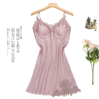 Pink QWEEK, сексуальные женские пижамы, 5 шт. в комплекте, атласная пижама, пижама, шелковая, домашняя одежда, вышивка, Пижама для сна, для отдыха, пижама с подушками на груди - Цвет: Pink