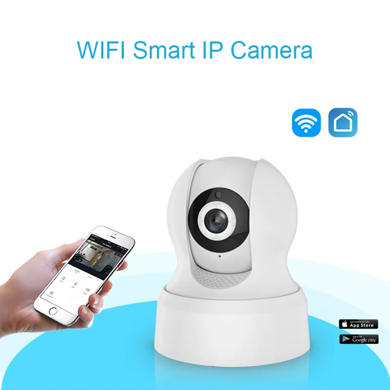 

Smart Home Automation IP Camera Wifi Wireless HD 720P Mini Network Night Vision Surveillance Camera Work With Alexa Echo Show