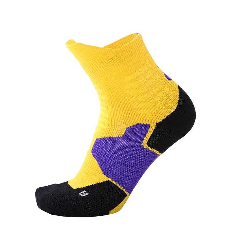 

New Product Unisex Basketball Running Protection Ankle Cushioning And Breathable High-performance Cotton Sports Men's Socks