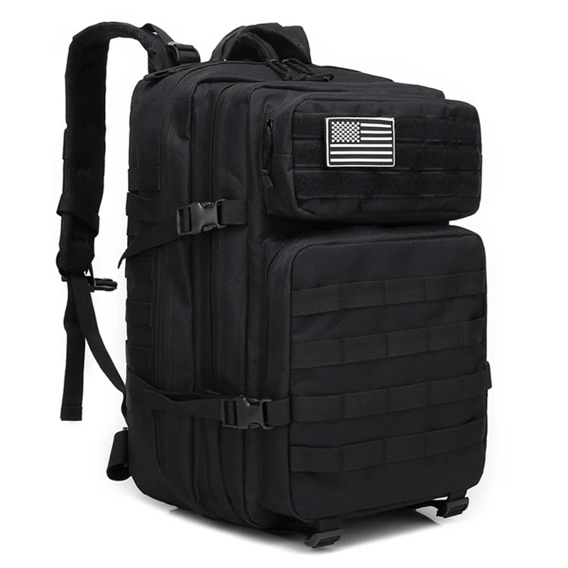 

45L Army Backpack Men Military Outdoor Bagpack with Waterproof 2019 Large Capacity Travel Bags for Man Black Laptop Mochila