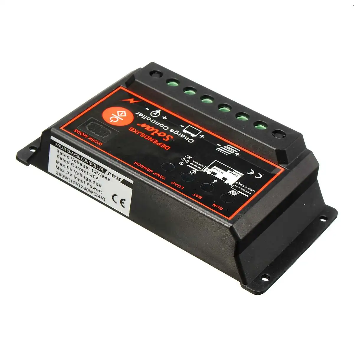 12/24V 10A ~ 60A ШИМ цифровой Солнечный Зарядное устройство цифровой контроллер Дисплей Авто Солнечная батарея для телефона Батарея регулятор