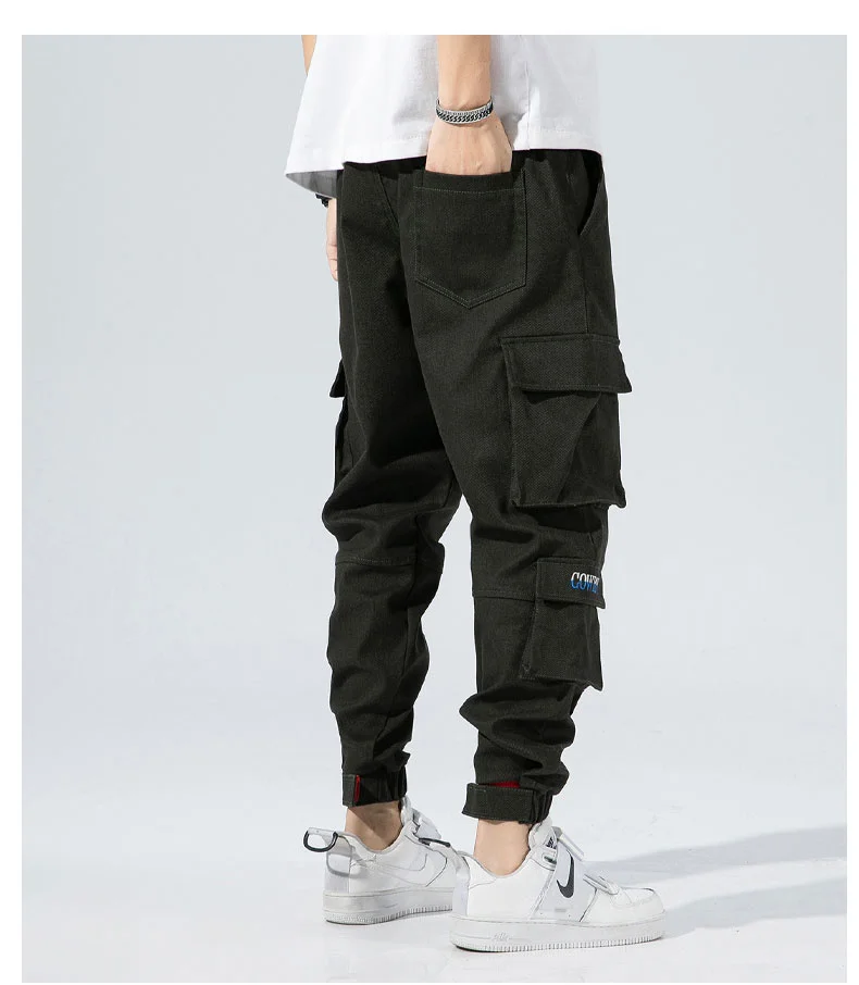 pants fashion 2021Hip Hop Joggers Men Cargo Pants Pockets Track Tactical Casual Techwear Male Trousers Sweatpants Sport Streetwear Size 8XL casual pants for men