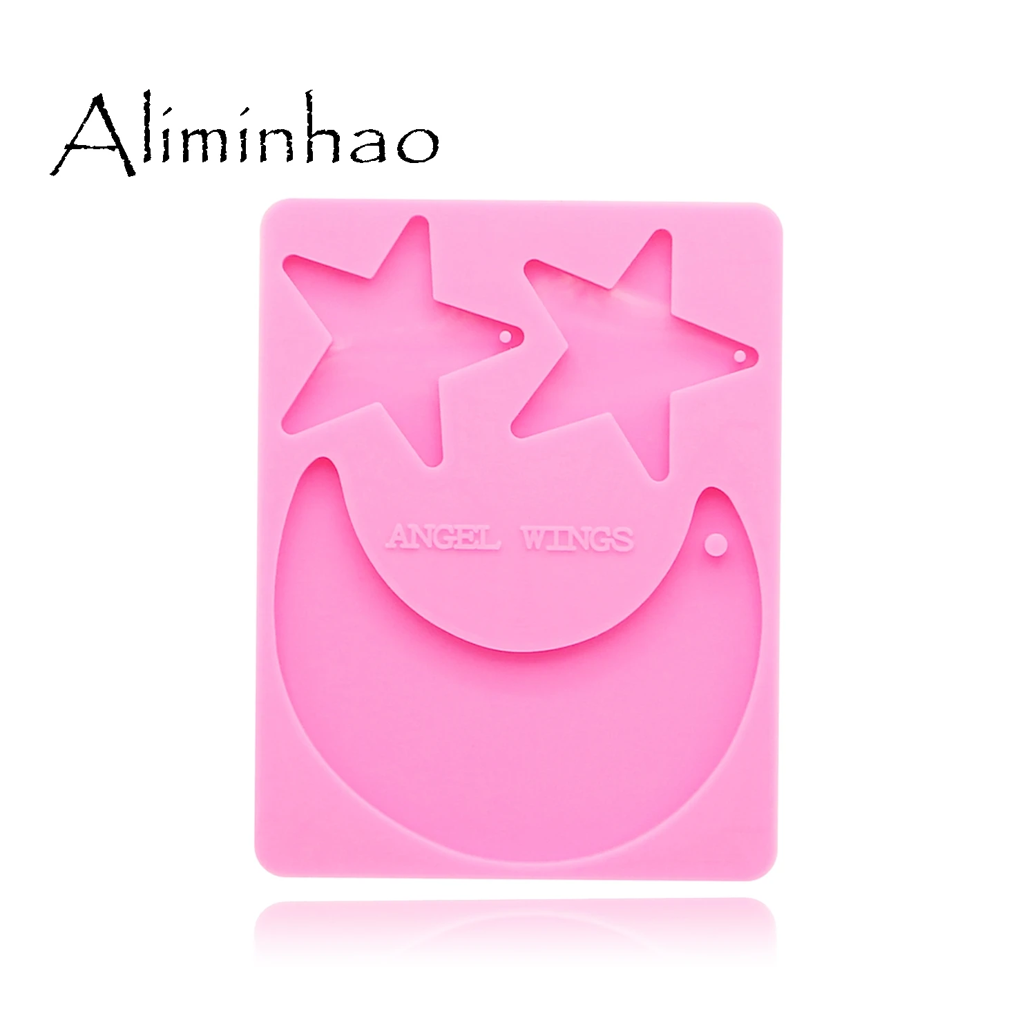 DY0122 Shiny Star moon Shape Silicone Mold For DIY Keychain decoration mold Clay epoxy resin Mold Craft