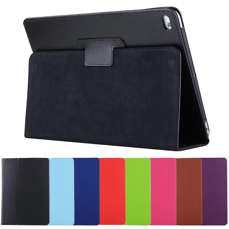 Get This Case for iPad 2017 2018 9.7 Slim Folding Stand Smart Cover Auto Wake PU Leather Case LZynKqqR