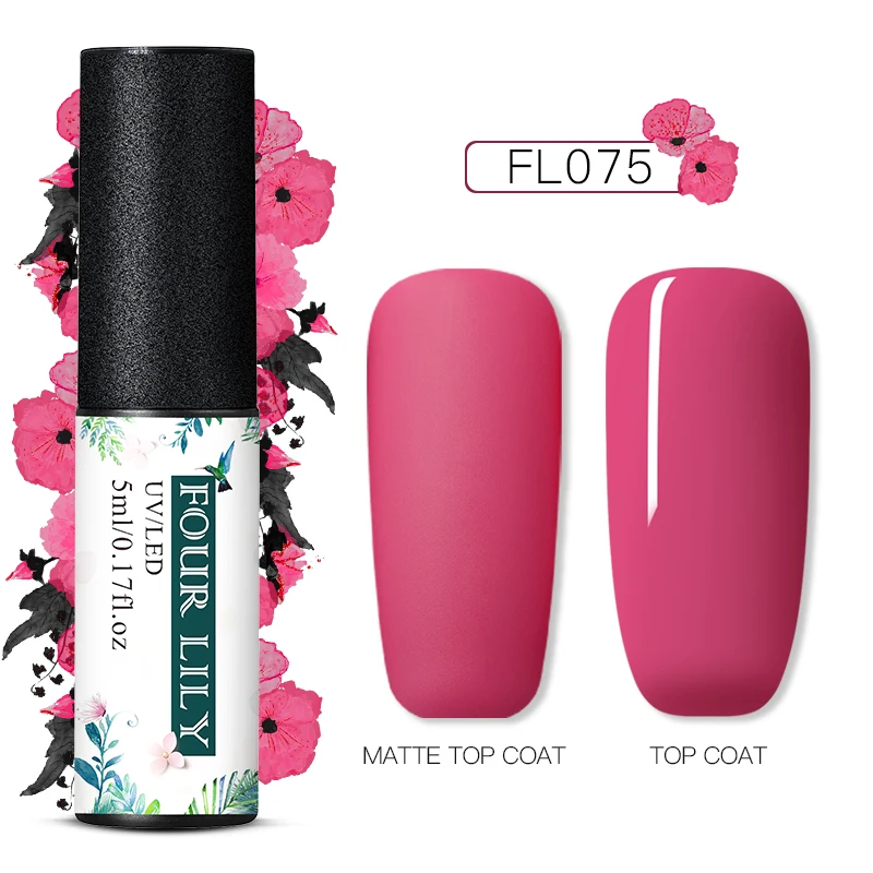 TS06846 FOURLILY 5 мл матовый Гель-лак для ногтей долговечный замачиваемый УФ-Гель-лак для маникюра Чистый Цвет Гель-лак для ногтей для дизайна ногтей - Цвет: TS06846